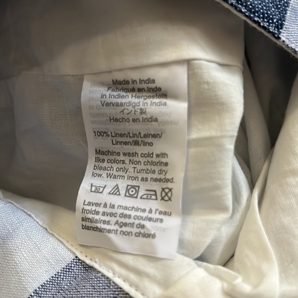 J. Crew Point Sur High Rise Striped Pant 100% linen 0 - Picture 8 of 11